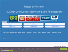 Tablet Screenshot of equestrianpassions.com